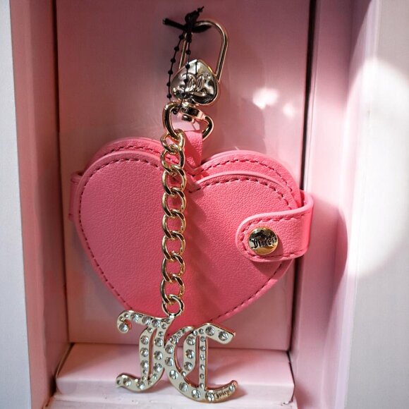 Juicy Couture Flap Crossbody and Keychain Pink Lemonade NWT - Picture 6 of 8